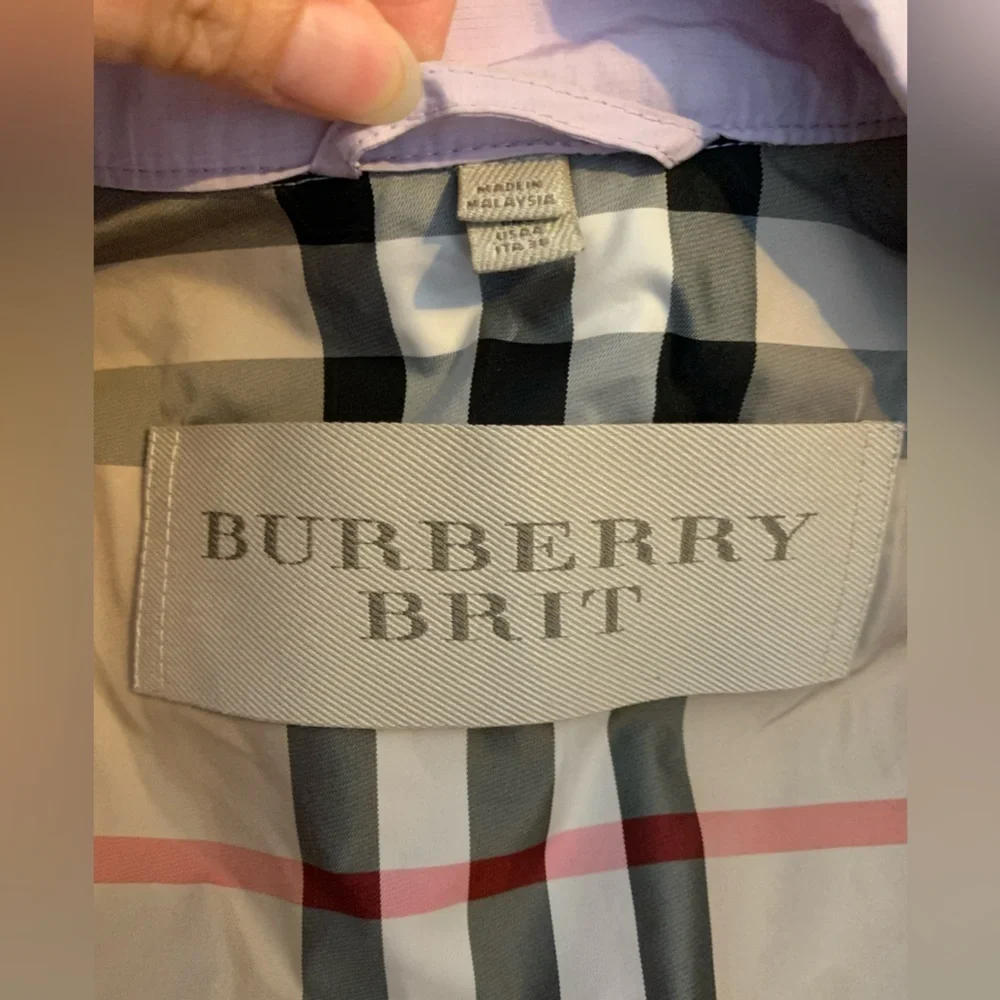 Burberry lavender lilac trench coat - Picture 4 of 7